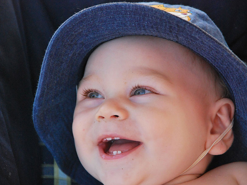 A Lid smiling